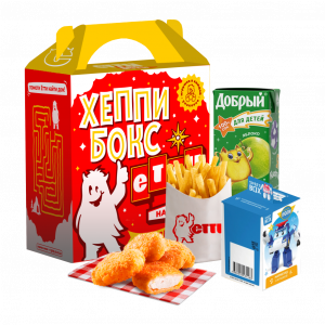 Заказать Хэппи бокс наггетсы / картофель фрис доставкой |ЕТТИ