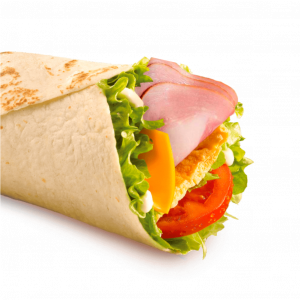 Брекфаст Ролл с омлетом и ветчиной