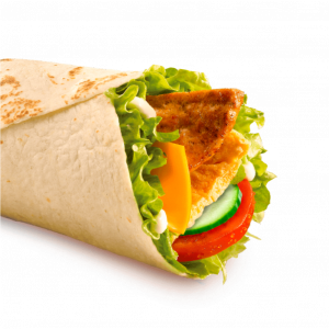 Брекфаст Ролл со свино-говяжьей котлетой и омлетом