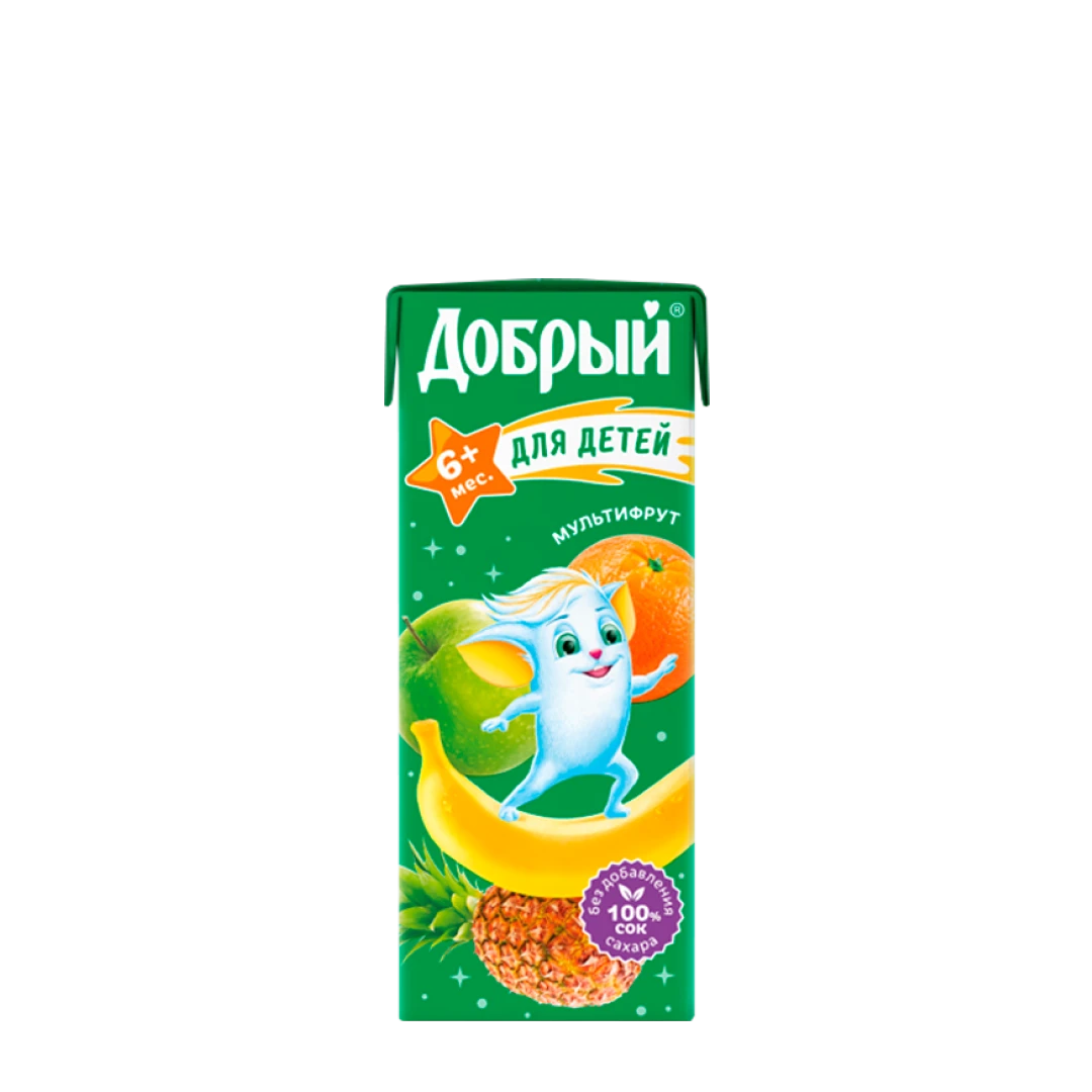 Cок детский в коробке мультифрукт