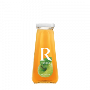 Сок рич в стекле яблочный