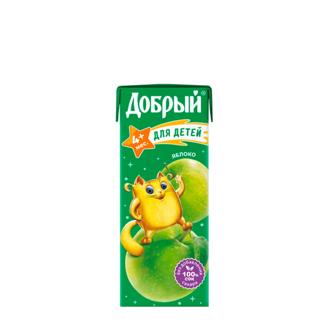 Cок детский в коробке яблоко
